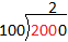 The problem highlights whether 100 goes into 200.